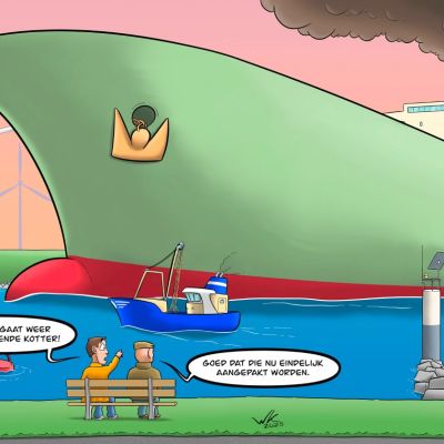 Een derde van de garnalenvissers stopt