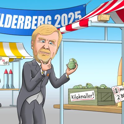 Wat doet Willem-Alexander tussen de wapenhandelaren?